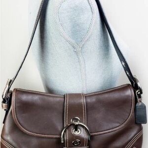 Coach Brown Y2K SoHo Leather Shoulder Bag EUC